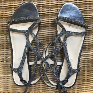 Sparkly strappy sandals